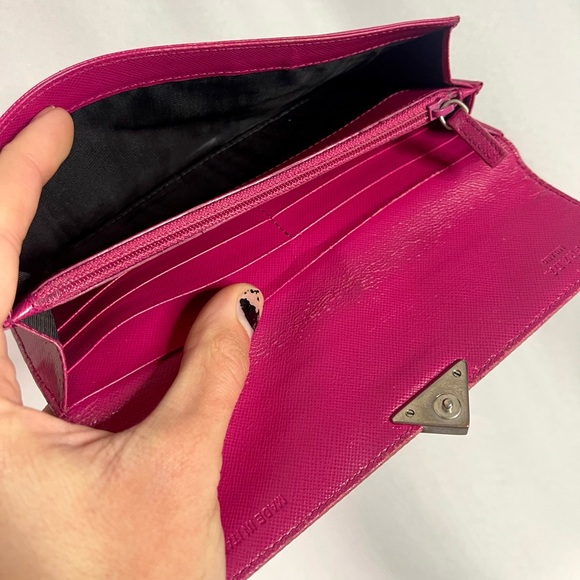 PRADA | womens hot pink nylon foldable wallet cardholder - Picture 8 of 10